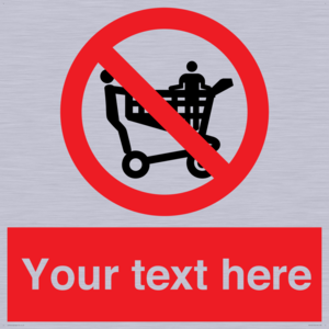 Custom No Climbing on Trolley Sign